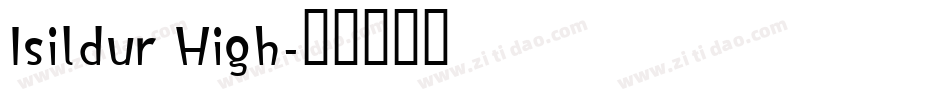 Isildur High字体转换